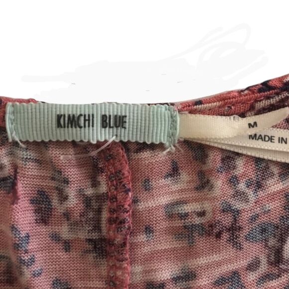 Kimchi Blue Tank Top Urban Outfitters Floral Crochet A Line Trapeze Swing Pink M - Picture 8 of 12